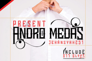 Andro Medas: A Luxe Display Font with Tattoo Soul