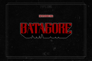 Batagore: A Display Font That Commands Attention Online