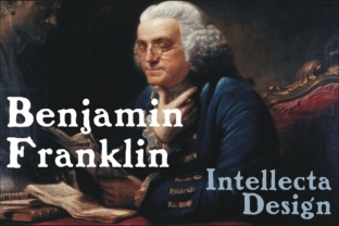 Benjamin Franklin: A Distressed Vintage Display Font