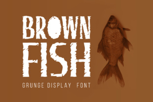 Brown Fish Display Font for Small Business Branding