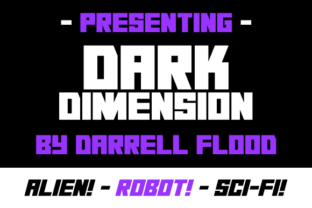 Dark Dimension: A Futuristic Display Typeface for Editorial Design
