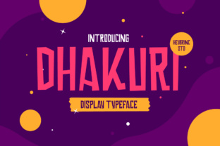 Dhakuri: A Playful Display Font for Handmade Product Magic