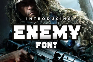 Enemy Font: An Industrial Display Typeface for Web Designers