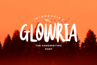 Glowria Font: A Playful Typeface for Handmade Goods
