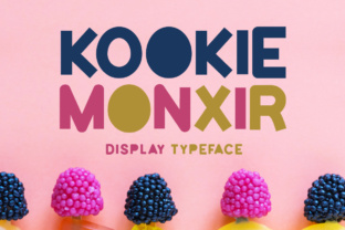 Kookie Monxir: A Playful Display Typeface for Joyful Branding