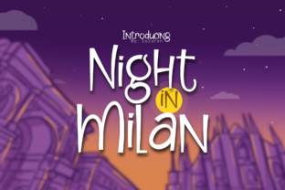 Night in Milan: A Striking Display Font for Editorial Projects
