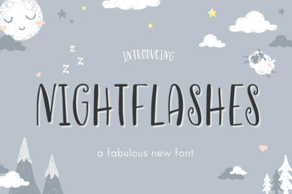 Nightflashes: A Whimsical Display Font for Web Design