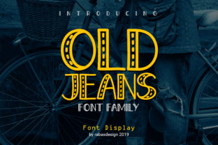 Old Jeans: A Display Font with Stitched Personality