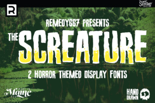 Screature Font: Bold Horror Typography for Business Branding