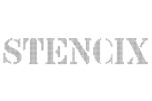 Stencix Font Review: A Stencil-Pixel Hybrid Typeface