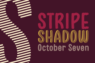 Stripe Shadow October Seven: An Editorial Display Font