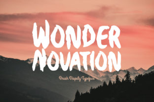 Wonder Novation: A Modern Brush Font for Digital Design